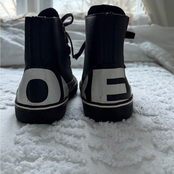 Sorel Cheyenne Metro Hi Top Waterproof Black & White Sneaker Boot Men’s Size 8 - Picture 9 of 16